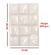 Gel Sheet 12 Grid – Flexible, Reusable, Multi-Cell Gel Ice Sheet for Shipping, Storage, Food & Pharma, Leak-Proof, Non-Toxic, Eco-Friendly, High Durability, FDA Certified, Bulk Packaging, Fast Freeze